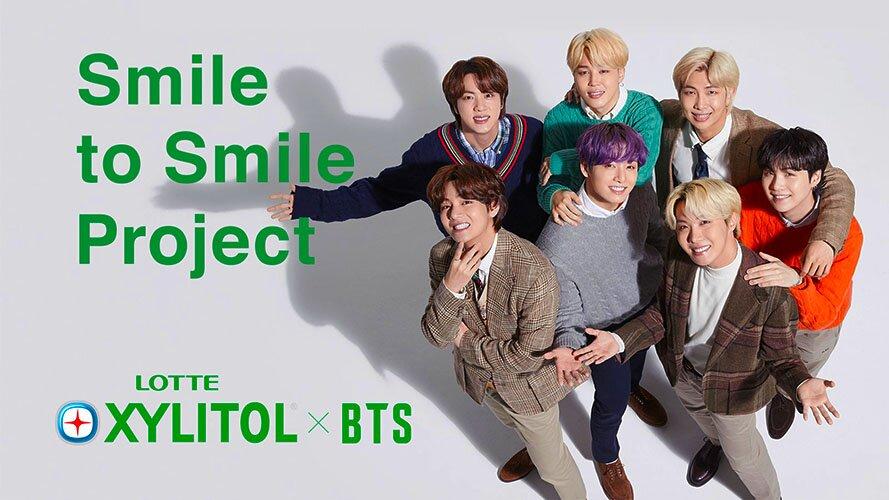 BTS cùng Xylitol trong chiến dịch "Smile to Smile" (Nguồn: Internet)