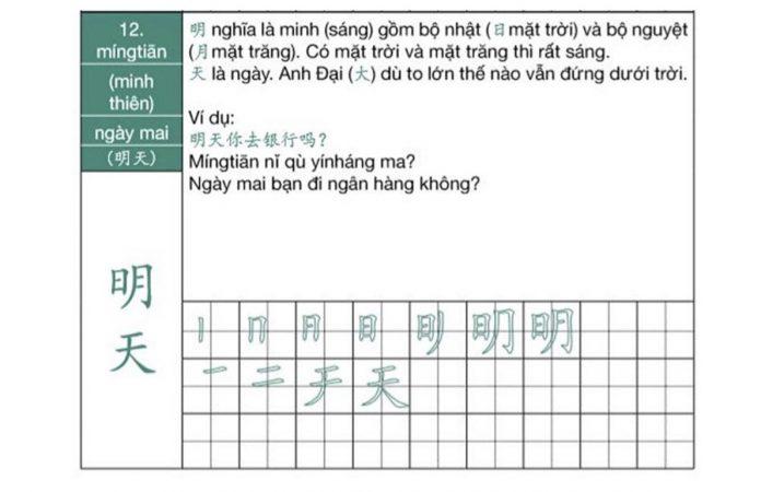 Mẹo nhớ chữ Hán qua bộ thủ (Nguồn: tiếng Trung Dương Châu)