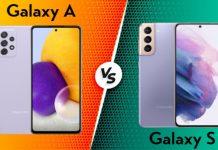 Điện thoại Galaxy A và Galaxy S của Samsung (Ảnh: Internet).