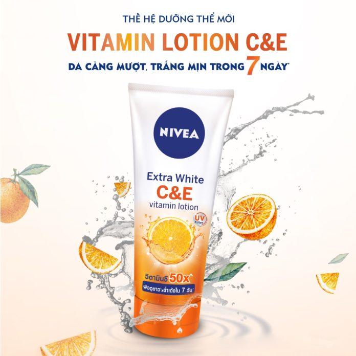 Sữa dưỡng thể Nivea Extra White C&E Vitamin Lotion (Nguồn: Internet)