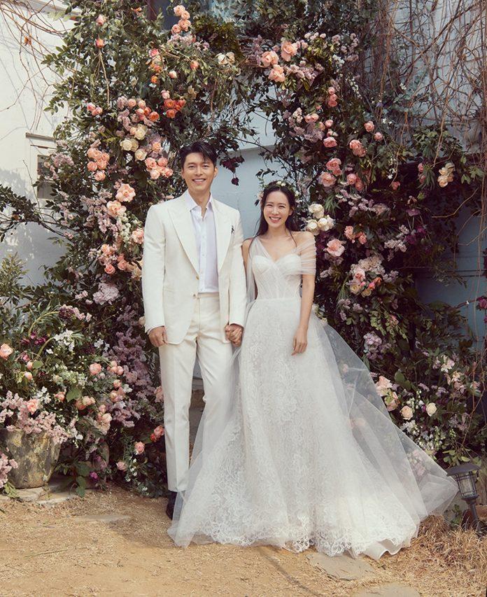 Hình ảnh "trong mơ" của biết bao cô gái trong siêu đám cưới của Hyun Bin và Son Ye Jin (Ảnh: Internet)
