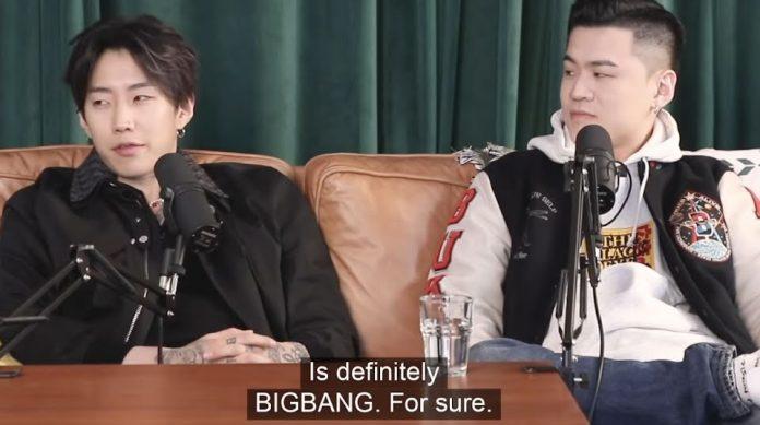 Jay Park không chút do dự chọn BIGBANG là nhóm nhạc yêu thích của mình (Ảnh: Internet)
