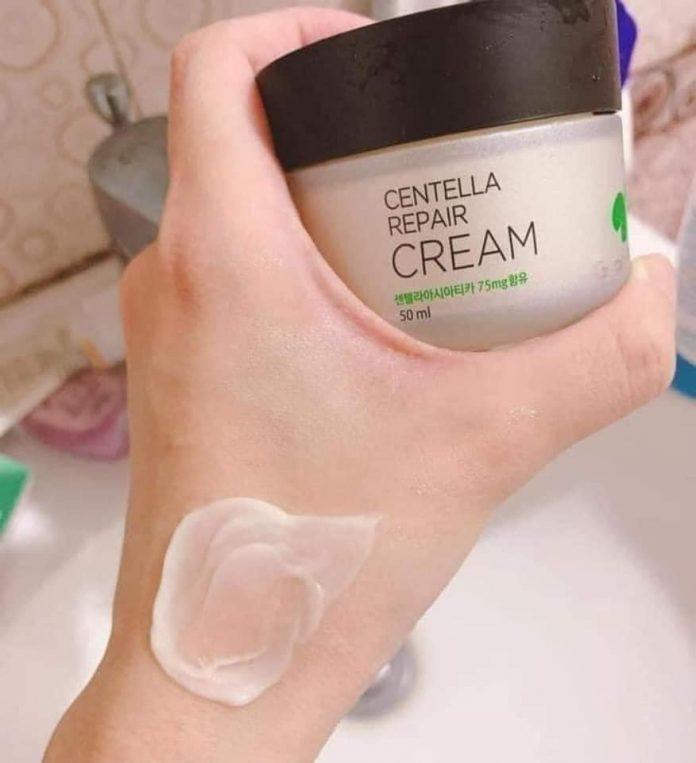Chất kem mỏng nhẹ của Goodndoc Centella Repair Cream (ảnh: internet)