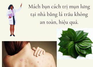 Mách bạn cách trị mụn lưng tại nhà bằng lá trầu không hiệu quả, an toàn