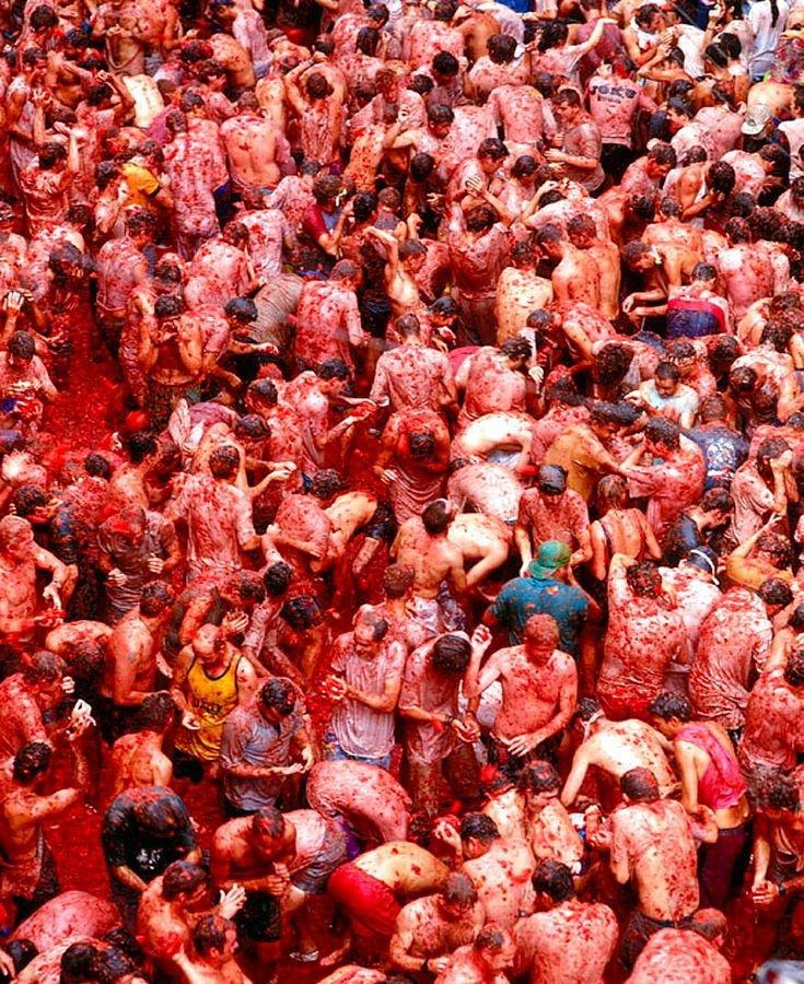 Tomania, lễ hội ném cà chua lớn nhất thế giới. (Nguồn: Internet)
