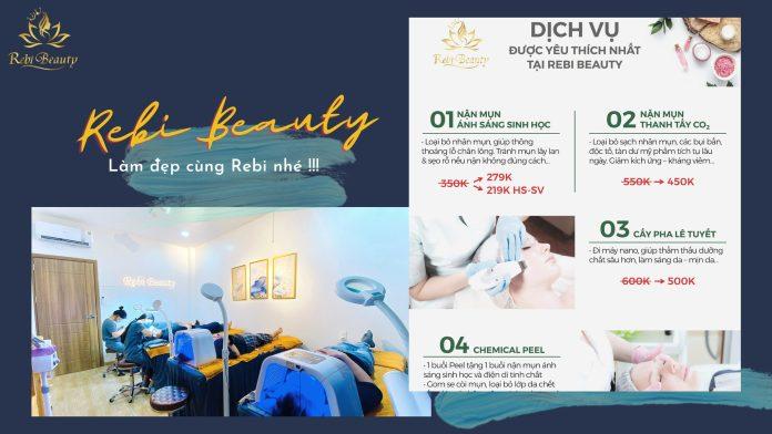 Bảng giá tại Rebi Beauty Academy (Nguồn: Internet)