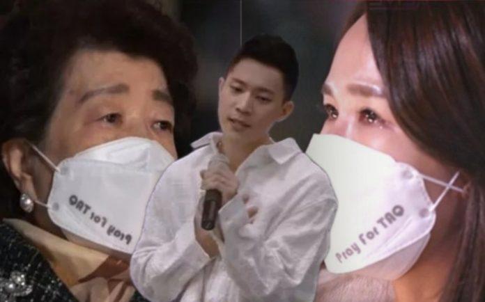 Mẹ và vợ Im Youn Taek không kìm được nước mắt trước hình ảnh vô cùng chân thật (Nguồn: Internet)
