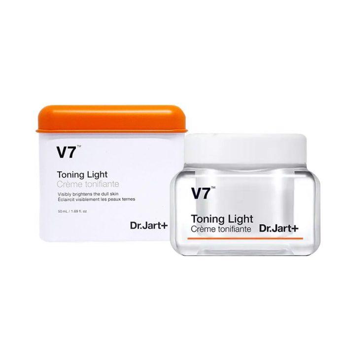 V7 Toning Light Creme Tonifiante Dr.Jart+ giúp làm mờ vết thâm sạm và ngăn ngừa mụn hiệu quả