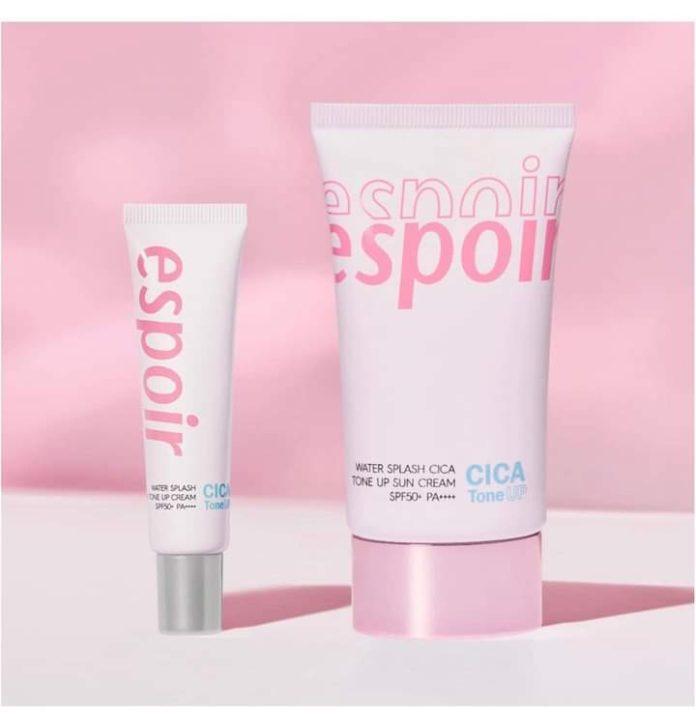 Kem chống nắng Espoir Water Splash Cica Tone Up Sun Cream có phiên bản hồng ngọt ngào và trẻ trung (nguồn: internet)