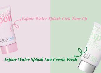 Review bộ đôi kem chống nắng Espoir Water Splash Sun Cream (nguồn: BlogAnChoi)