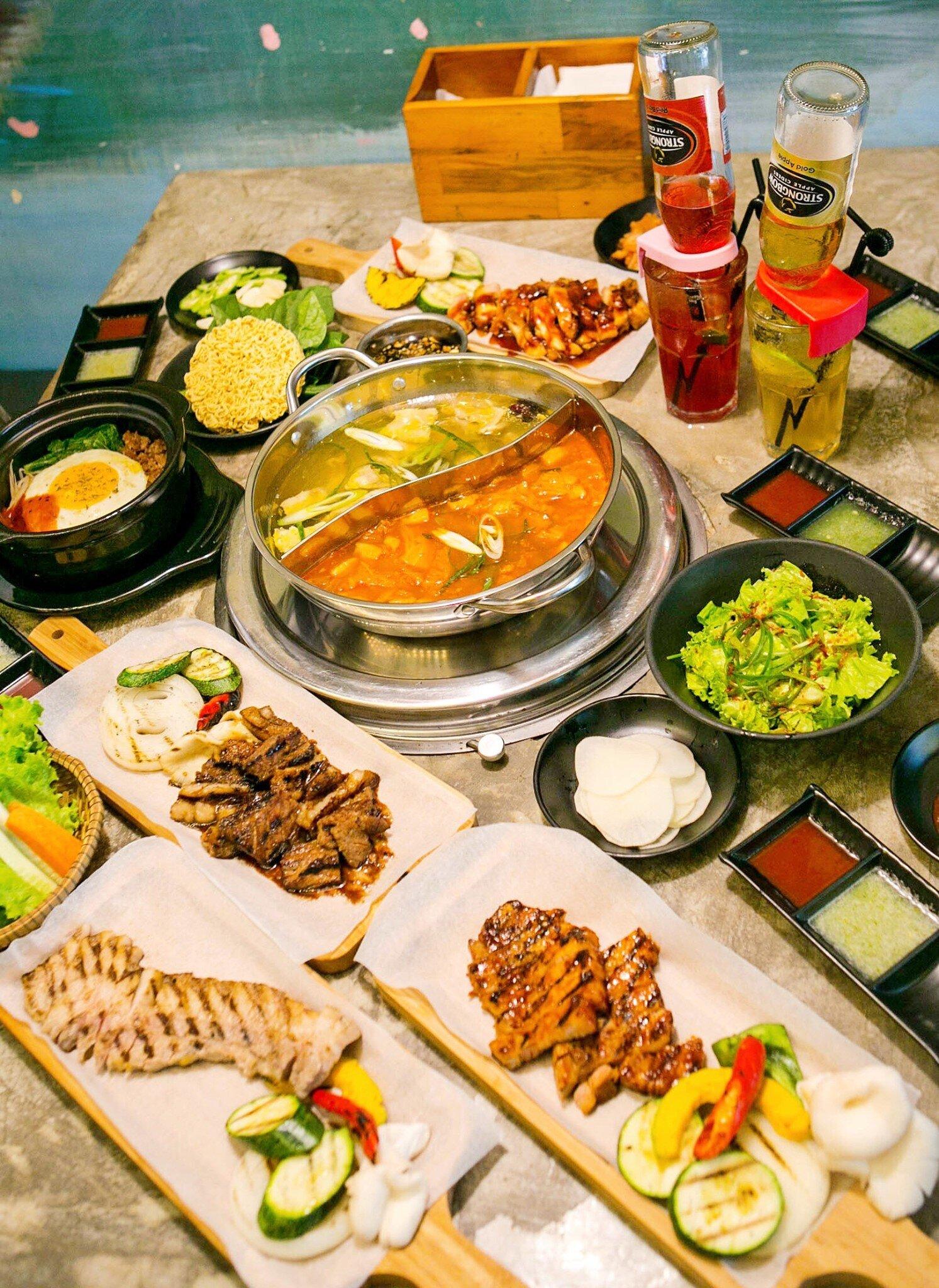 Các món ăn tại Nhà hàng buffet Hancook BBQ & BEER (Ảnh Internet)