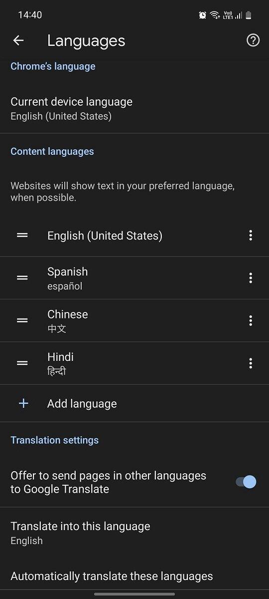 Chỉnh ngôn ngữ trong Chrome (Ảnh: Internet). Chỉnh ngôn ngữ trong Chrome (Ảnh: Internet).