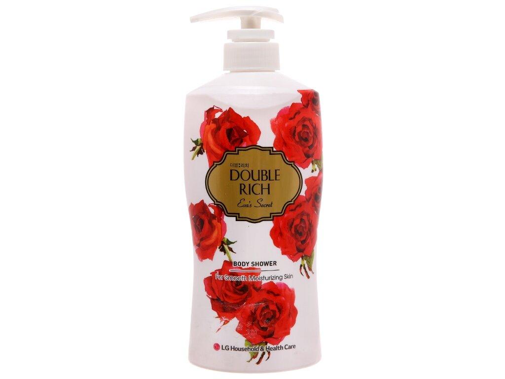 Sữa tắm Double Rich hương hoa hồng giúp cấp ẩm cho da, hương thơm ngất ngây (Ảnh: Internet).