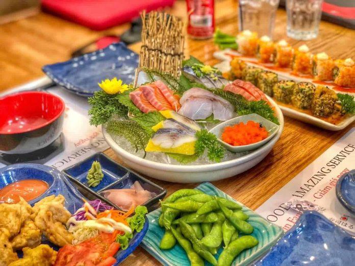 Món ăn tại Sushi Hikari (Ảnh: Internet)