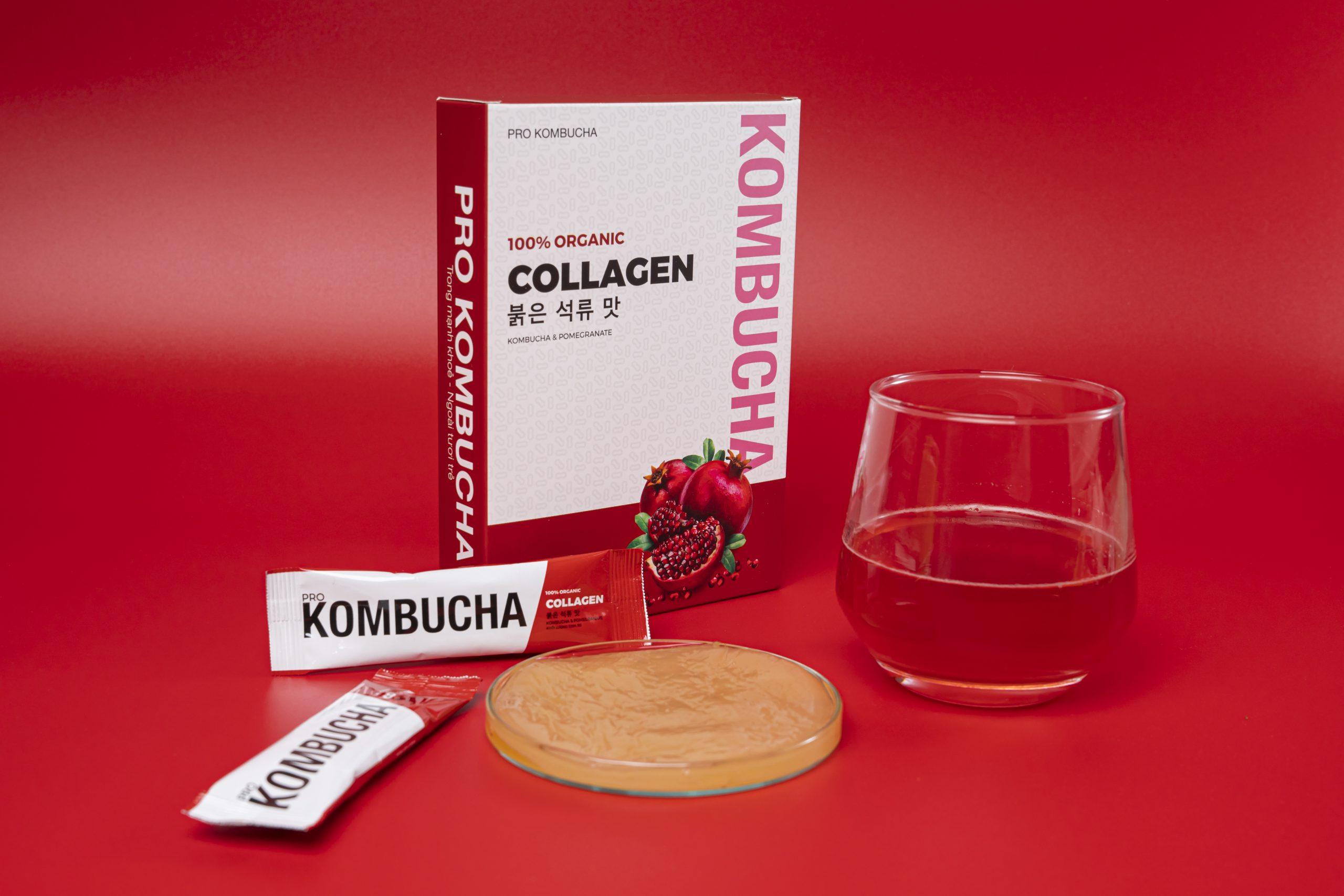 Kombucha ở dạng đóng gói được mix thêm nhiều loại trái cây tăng hương vị nên dễ uống hơn (nguồn: BlogAnChoi)