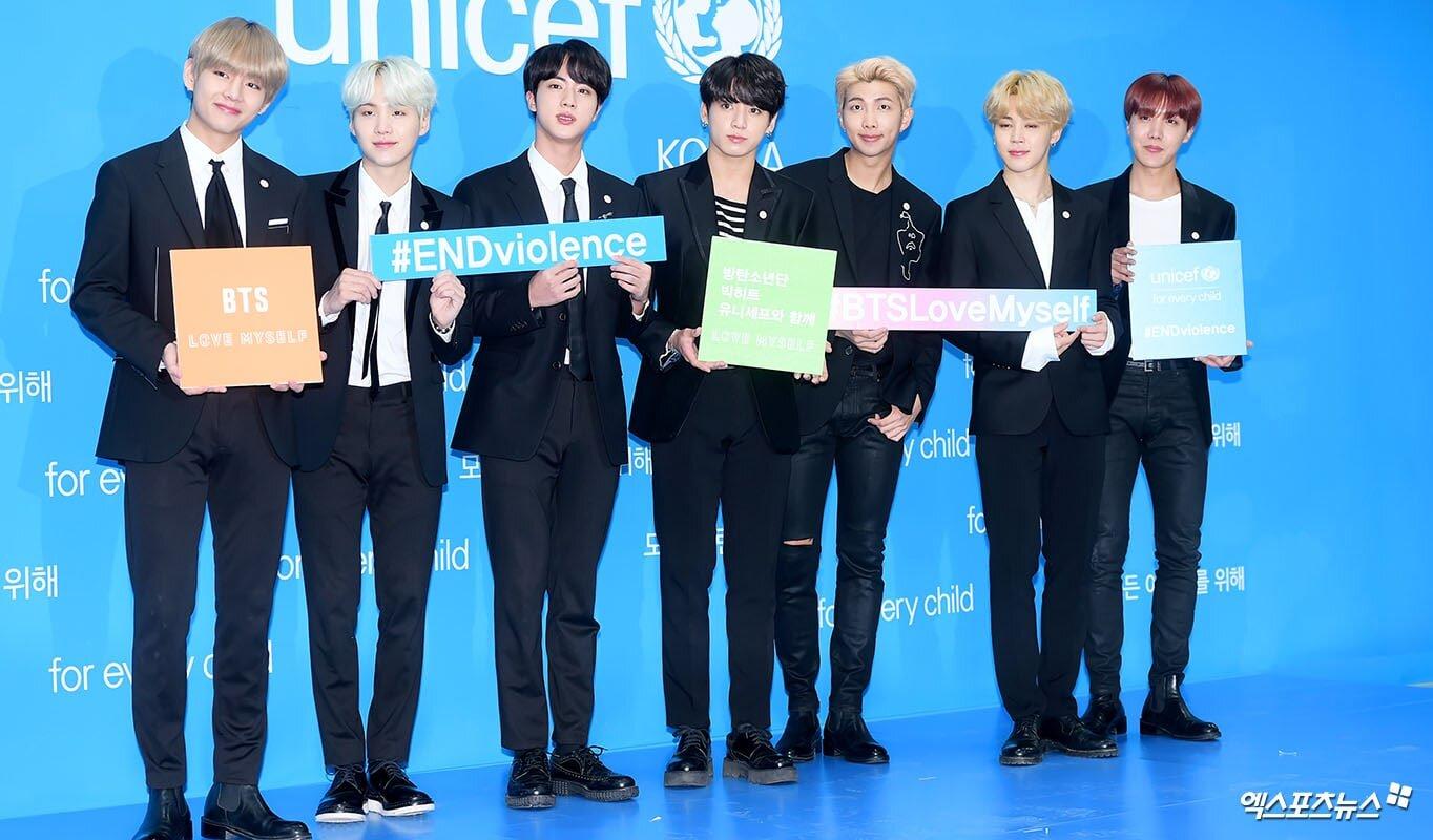 Chiến dịch LOVE MYSELF của BTS x UNICEF năm 2017 (ảnh: Internet)