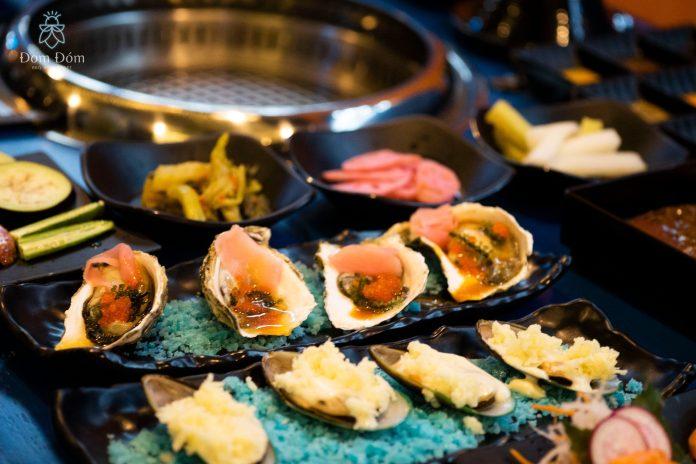 Các món ăn tại Nhà hàng buffet hải sản Đom Đóm BBQ Đà Nẵng (Ảnh Internet)