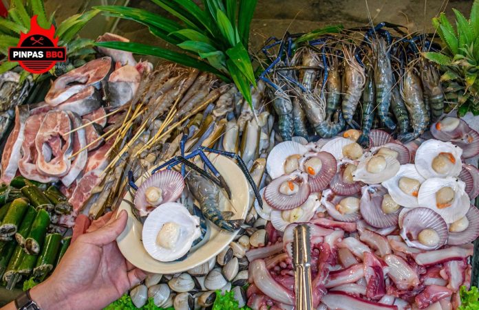 Các món ăn tại Nhà hàng buffet hải sản Pinpas BBQ Đà Nẵng (Ảnh Pinpas BBQ)