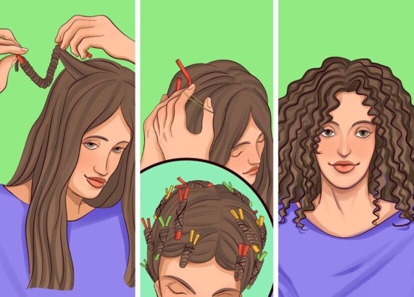Cách để bạn thức dậy mà vẫn có mái tóc xoăn "đâu ra đấy" (Ảnh: Internet)