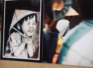 Hình ảnh chiếc nón lá dưới góc máy của team Gánh nón Gen Z ( Nguồn ảnh: Internet)