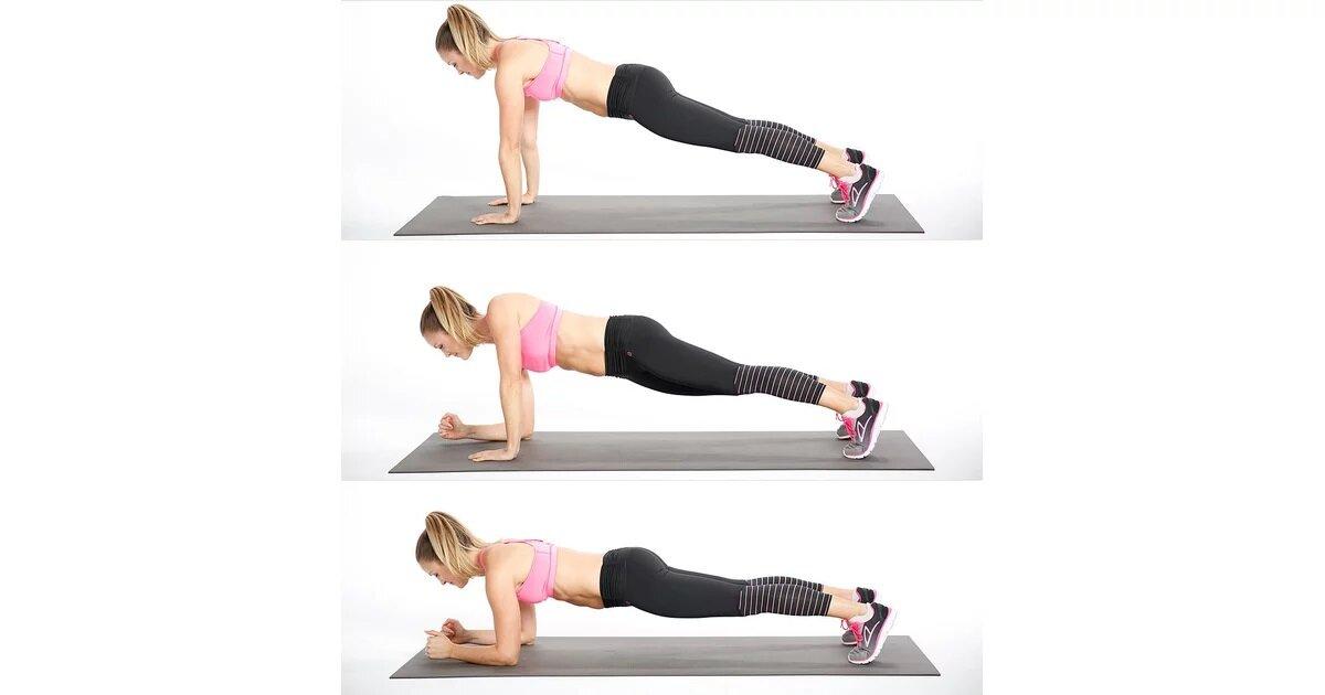 Plank walk-ups (Nguồn: Internet)