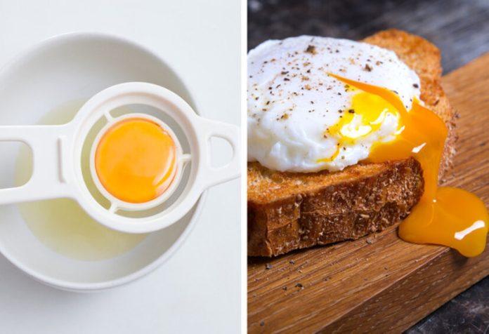 Lòng đỏ trứng gà vừa bổ vừa ngon (Ảnh: Internet)