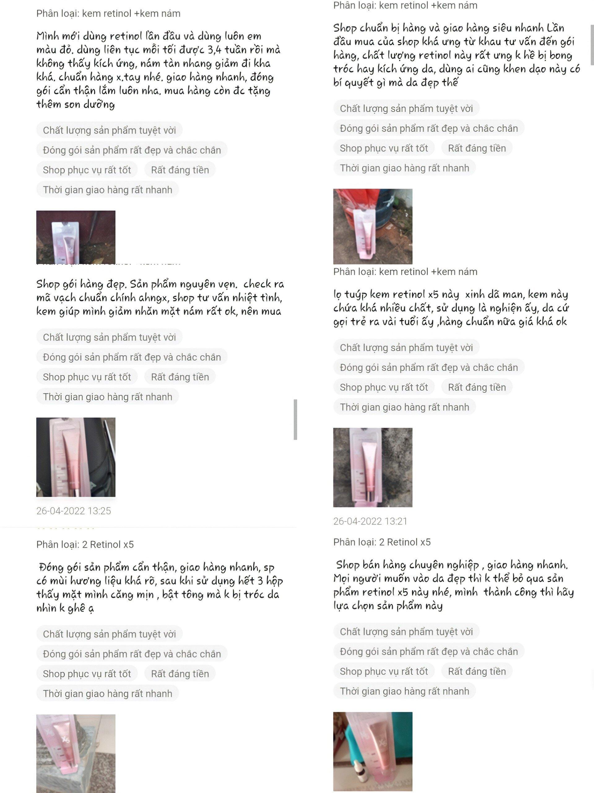 Khách hàng dành lời khen cho sản phẩm (Ảnh: BlogAnChoi)