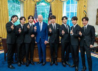 BTS cùng Tổng thống Mỹ Joe Biden (Nguồn: Internet)
