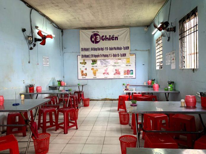 Không gian bên trong quán Cơm Tấm Ba Nghiền. (Ảnh: Internet)
