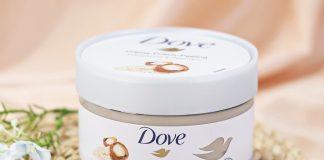 Kem tắm tẩy tế bào chết Dove Creme Dusch Peeling Macadamia & Reismilch (ảnh: internet)