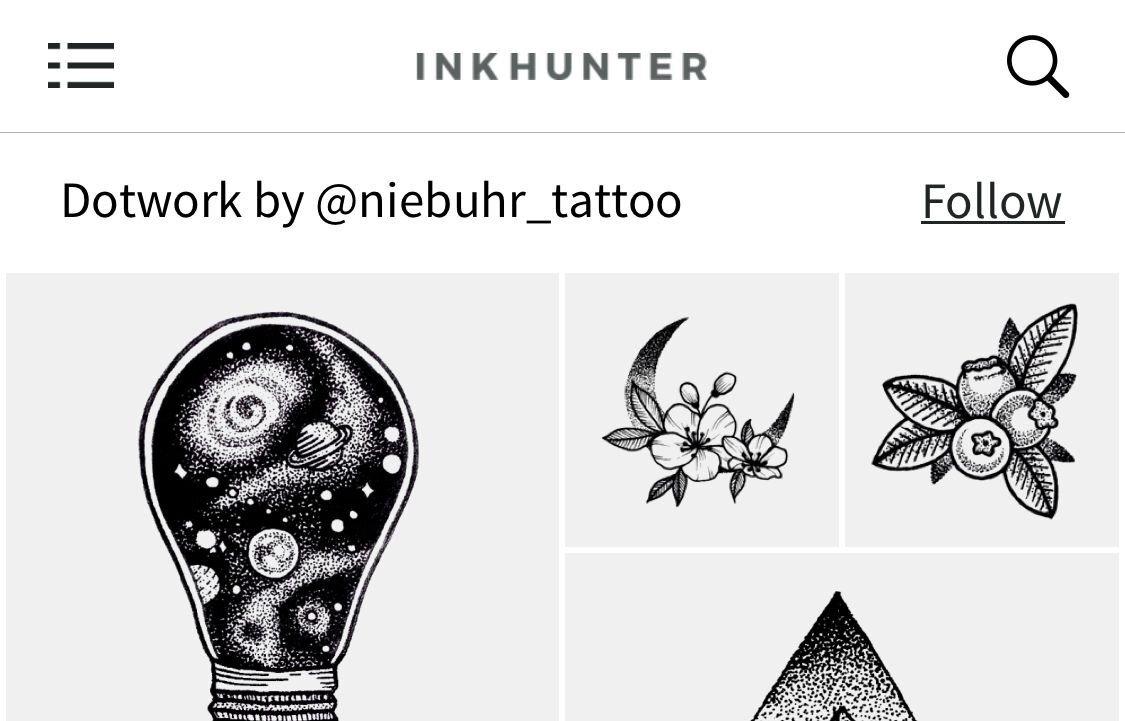 INKHUNTER có sẵn rất nhiều hình mẫu cho bạn lựa chọn (Ảnh: Internet).