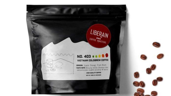 Cà phê túi lọc Liberain Coffee Roasters. (Ảnh: internet)