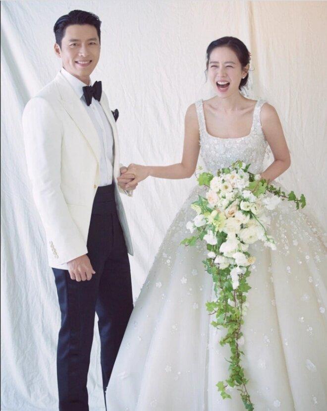 Ảnh cưới đẹp lộng lẫy của cặp đôi thế kỷ Hyun Bin - Son Ye Jin. (Ảnh: Internet)