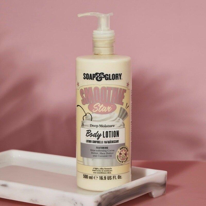 Review sữa dưỡng thể Soap and Glory Smoothie Star Body Milk: hương thơm  ngọt ngào, làn da mịn ẩm - BlogAnChoi