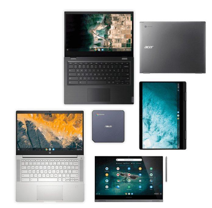 Có rất nhiều dòng laptop và máy tính bảng Chromebook khác nhau (Ảnh: Internet)