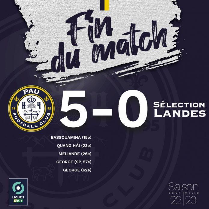 Tỉ số 5-0 nghiêng về PAU FC. (Nguồn: Internet) Tỉ số 5-0 nghiêng về PAU FC. (Nguồn: Internet)