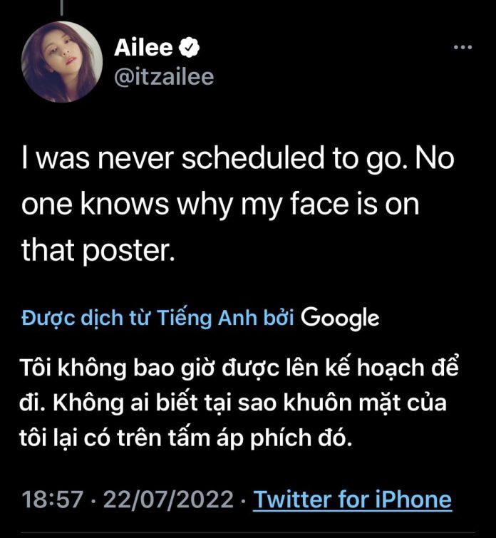 Ailee đích thân lên tiếng đính chính (Ảnh: Internet)