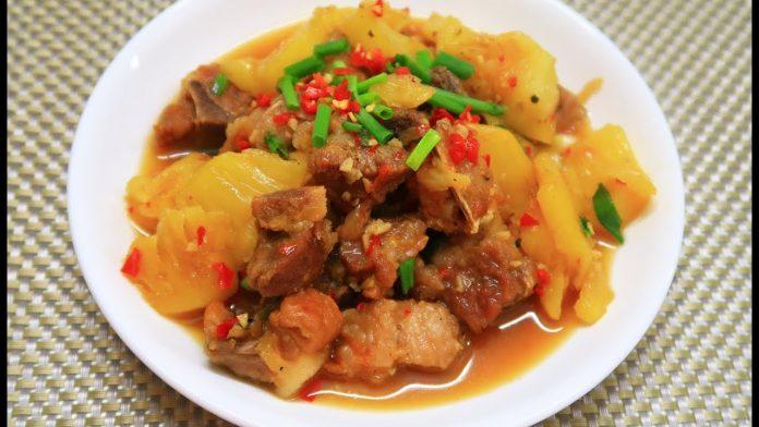 Thịt kho dứa (Ảnh: Internet)