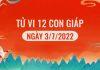 Xem tử vi hàng ngày, tử vi hôm nay 12 con giáp ngày 3/7/2022