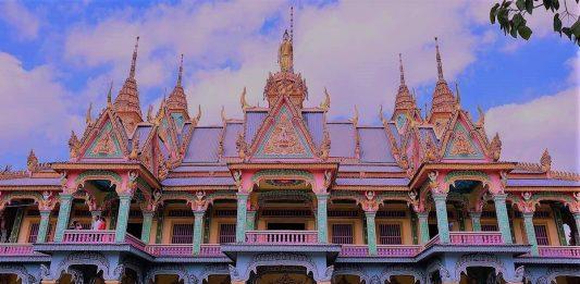 khu vực chánh điện của ngôi chùa