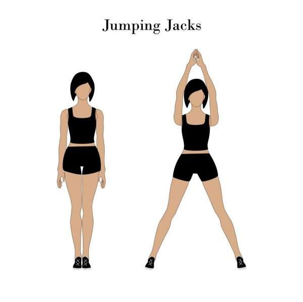 Động tác Jumping Jacks giúp bạn đốt rất nhiều calo. (Nguồn ảnh: Internet)