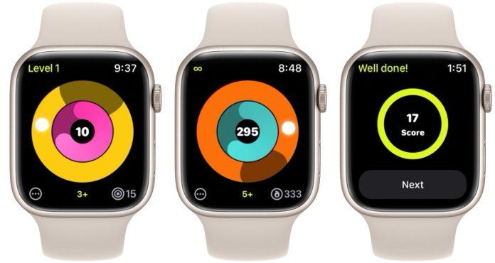 Game Tap Master trên đồng hồ thông minh Apple Watch (Ảnh: Internet).