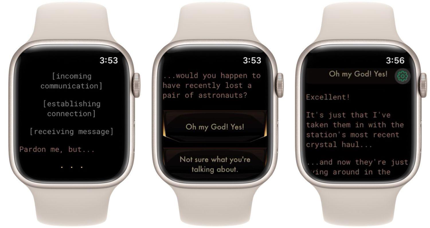 Game Lifeline: Besides You in Time trên đồng hồ thông minh Apple Watch (Ảnh: Internet).