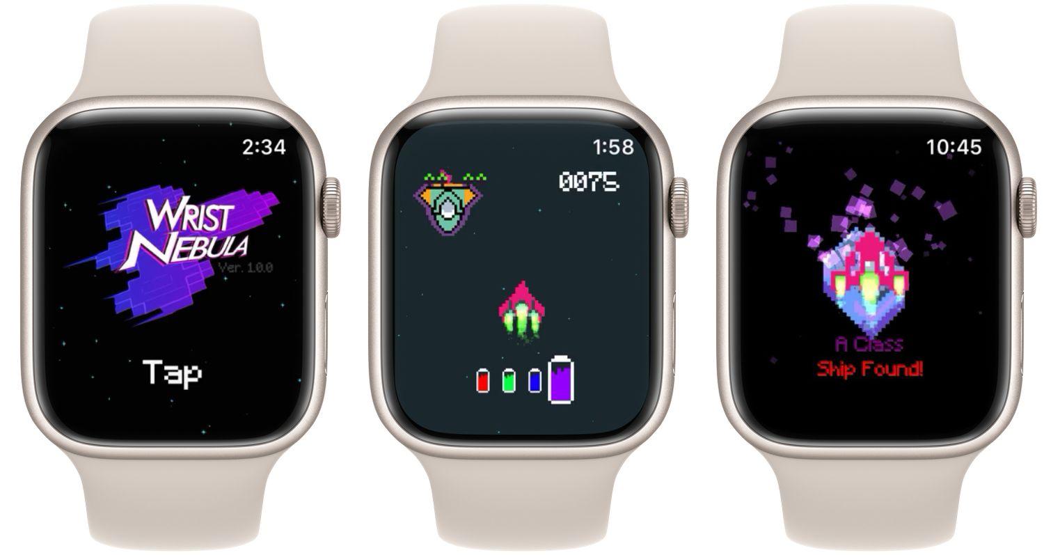 Game Wrist Nebula trên đồng hồ thông minh Apple Watch (Ảnh: Internet).