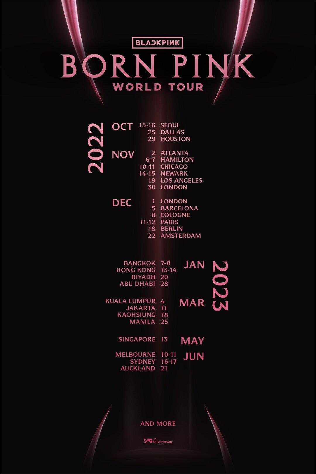 Born Pink World Tour Black Pink 5 