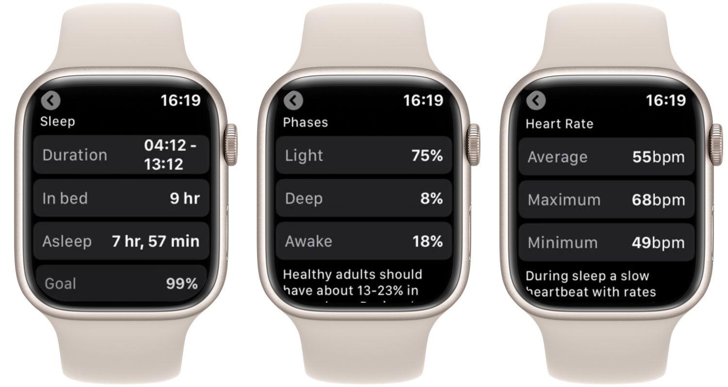 Ứng dụng theo dõi giấc ngủ NapBot cho Apple Watch (Ảnh: Internet)