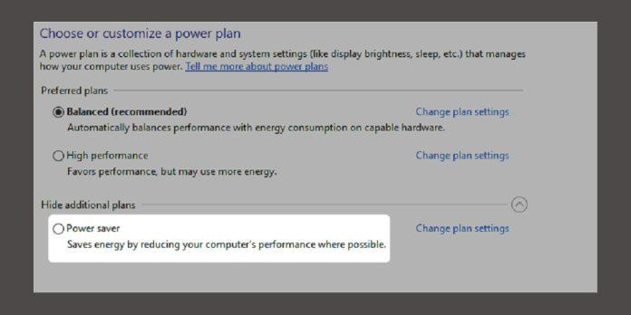 Các chế độ năng lượng của Windows 10 (Nguồn: Internet)
