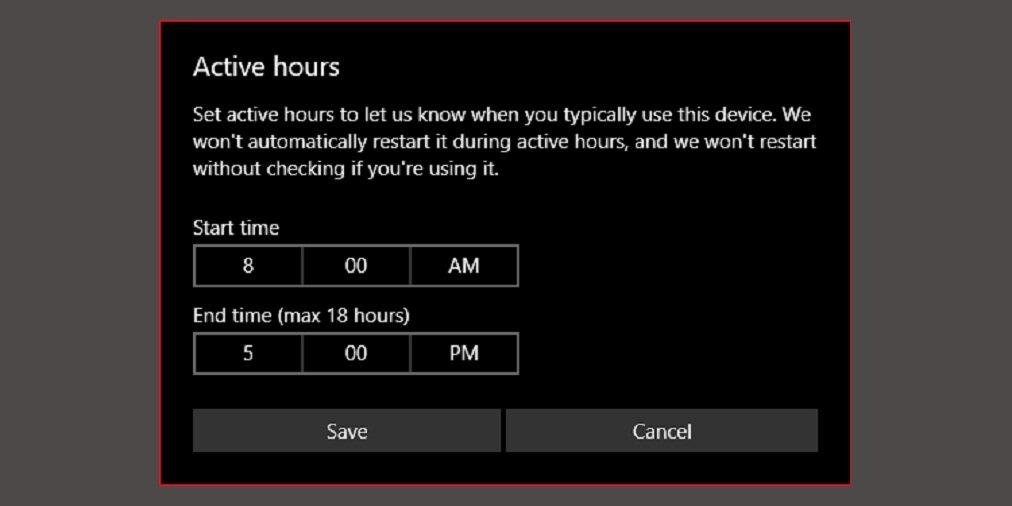 Đặt khung giờ giới hạn cho Windows Update (Nguồn: Internet)