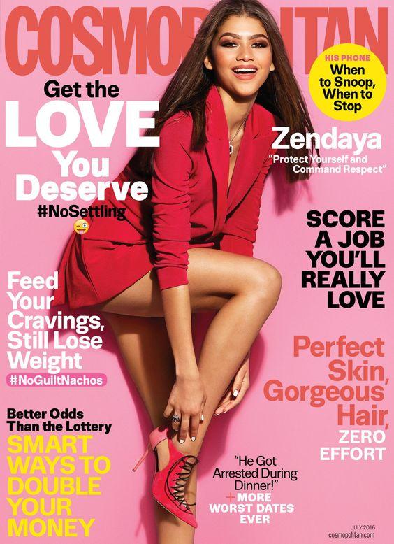 Zendaya trên bìa tạp chí Cosmopolitan. (Nguồn ảnh: Internet)