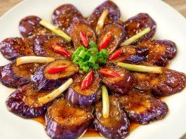 Cà tím kho tiêu.